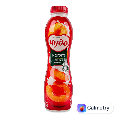 Йогурт «Чудо» «Персик-абрикос» 2,5%, пляшка, 520г