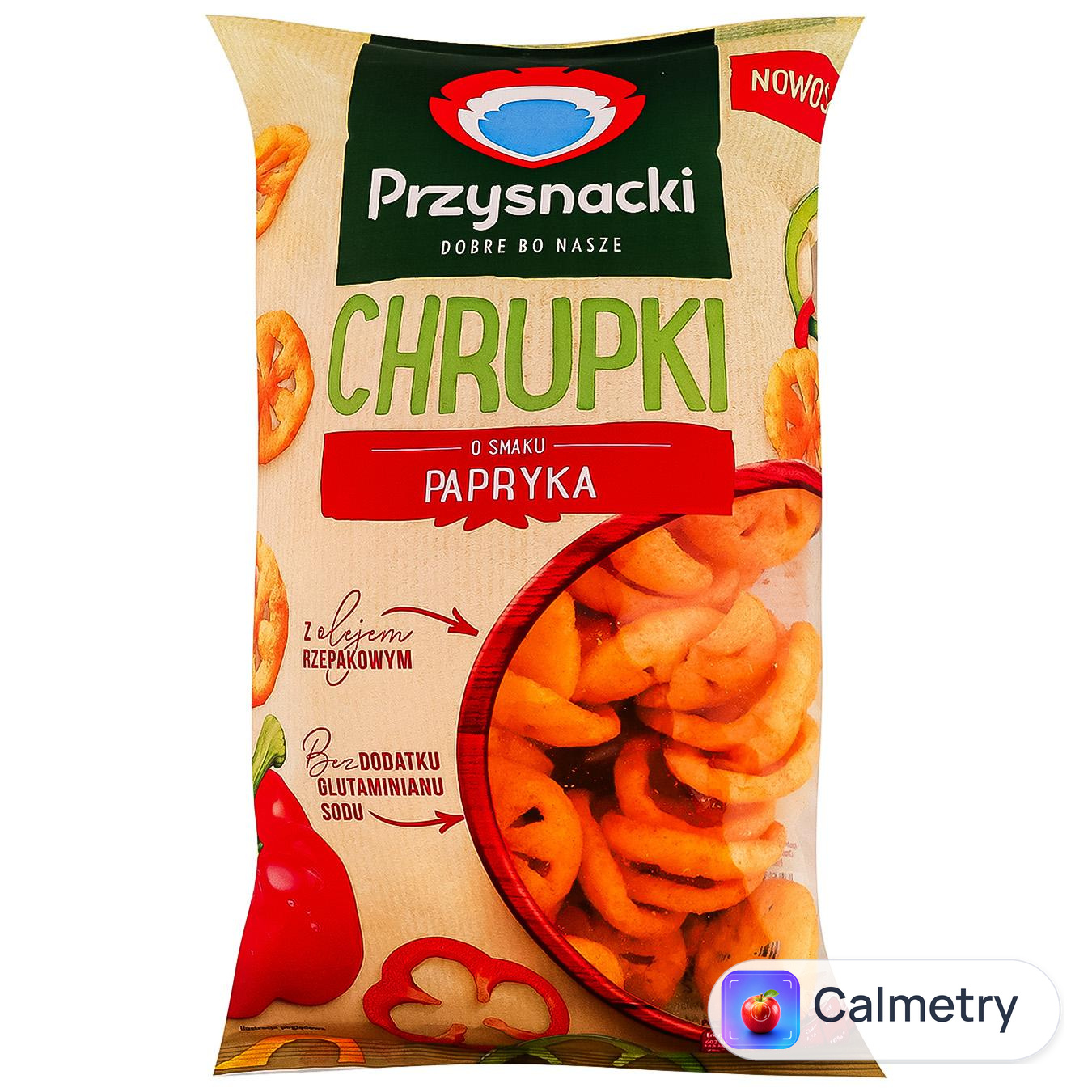 Снеки кукурудзяні Przysnacki зі смаком паприки 120г — фото продукту