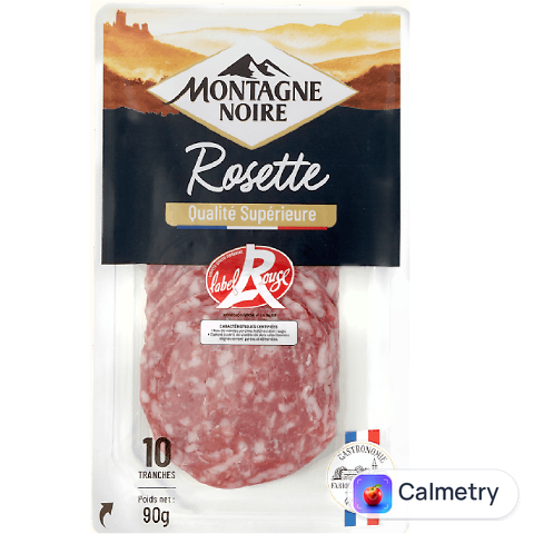 Ковбаса Montagne Noire Розета с/в нарізка, 90г