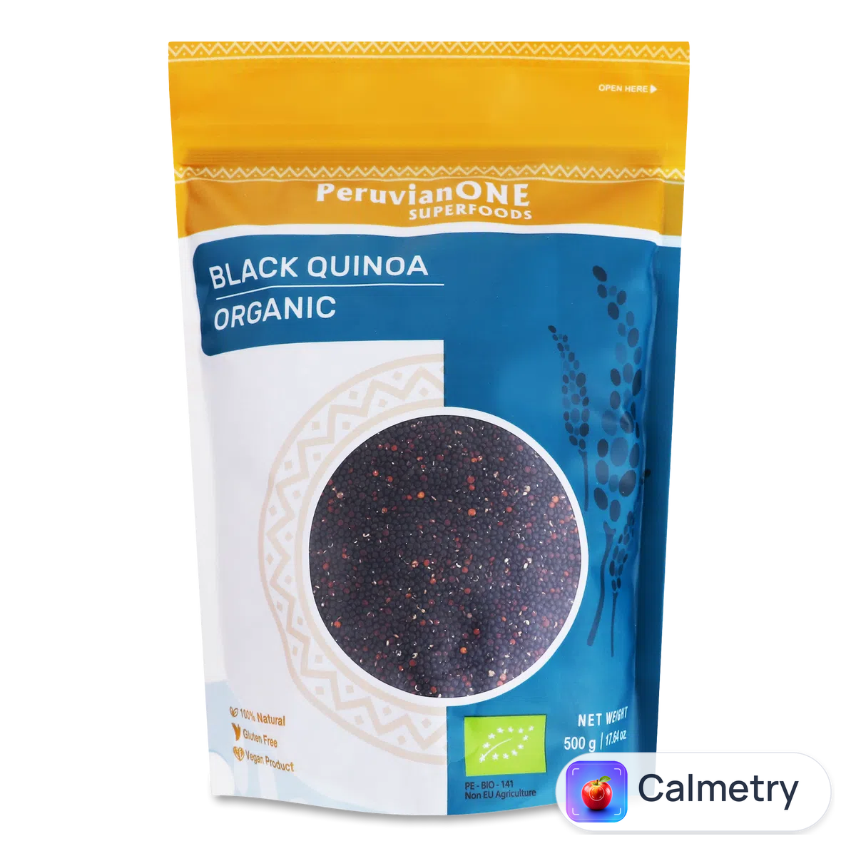 Кіноа PeruvianONE Superfoods чорна органічна 500г