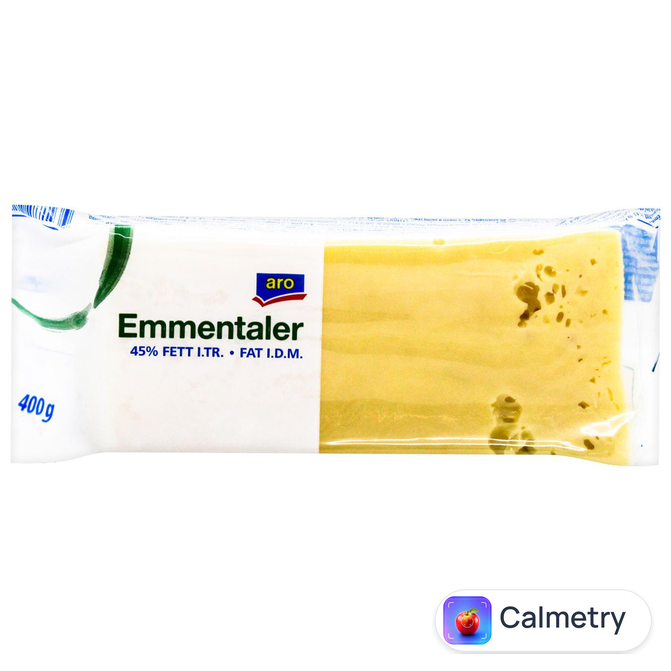 Сир Aro Емменталь твердий 45% 400г