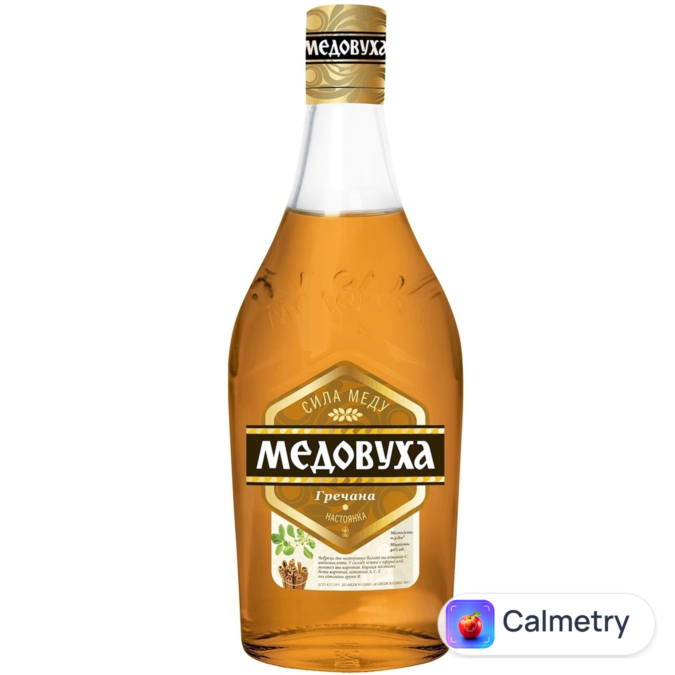 Настоянка Медовуха Гречана 40% 0,5л