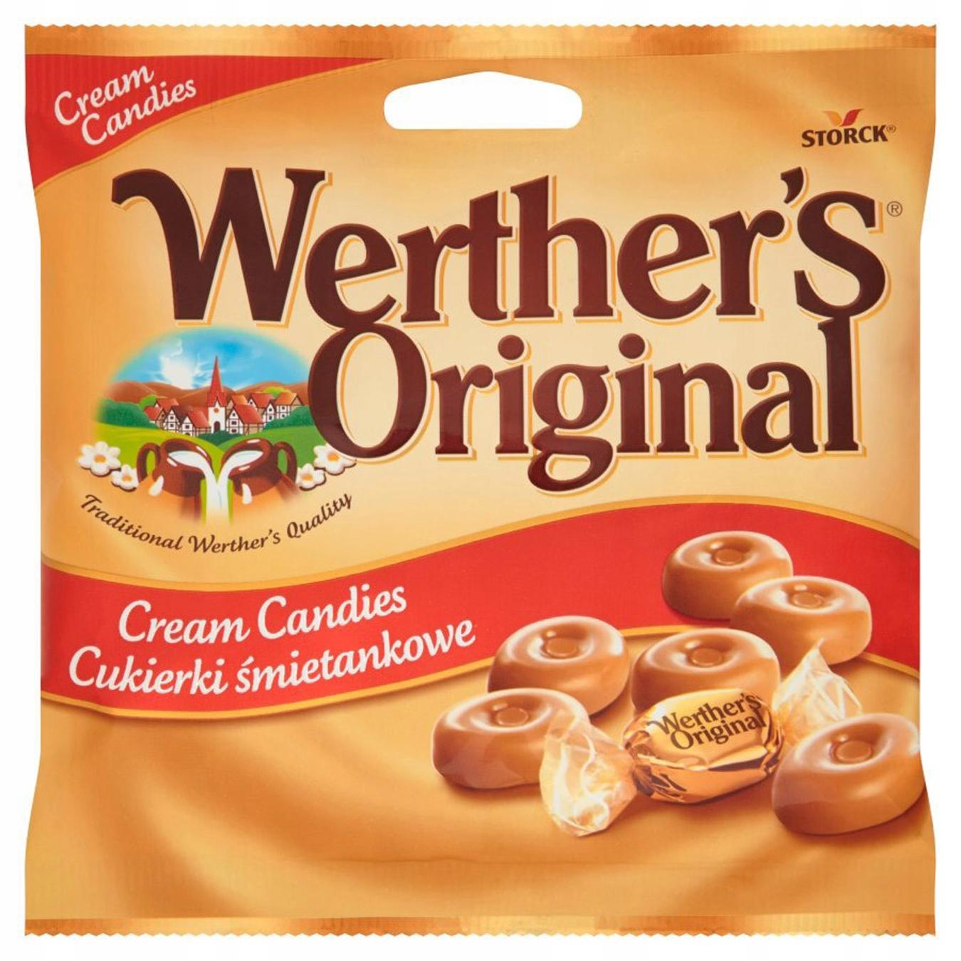 Цукерки Werthers Original льодяники вершкова карамель 90г — фото продукту