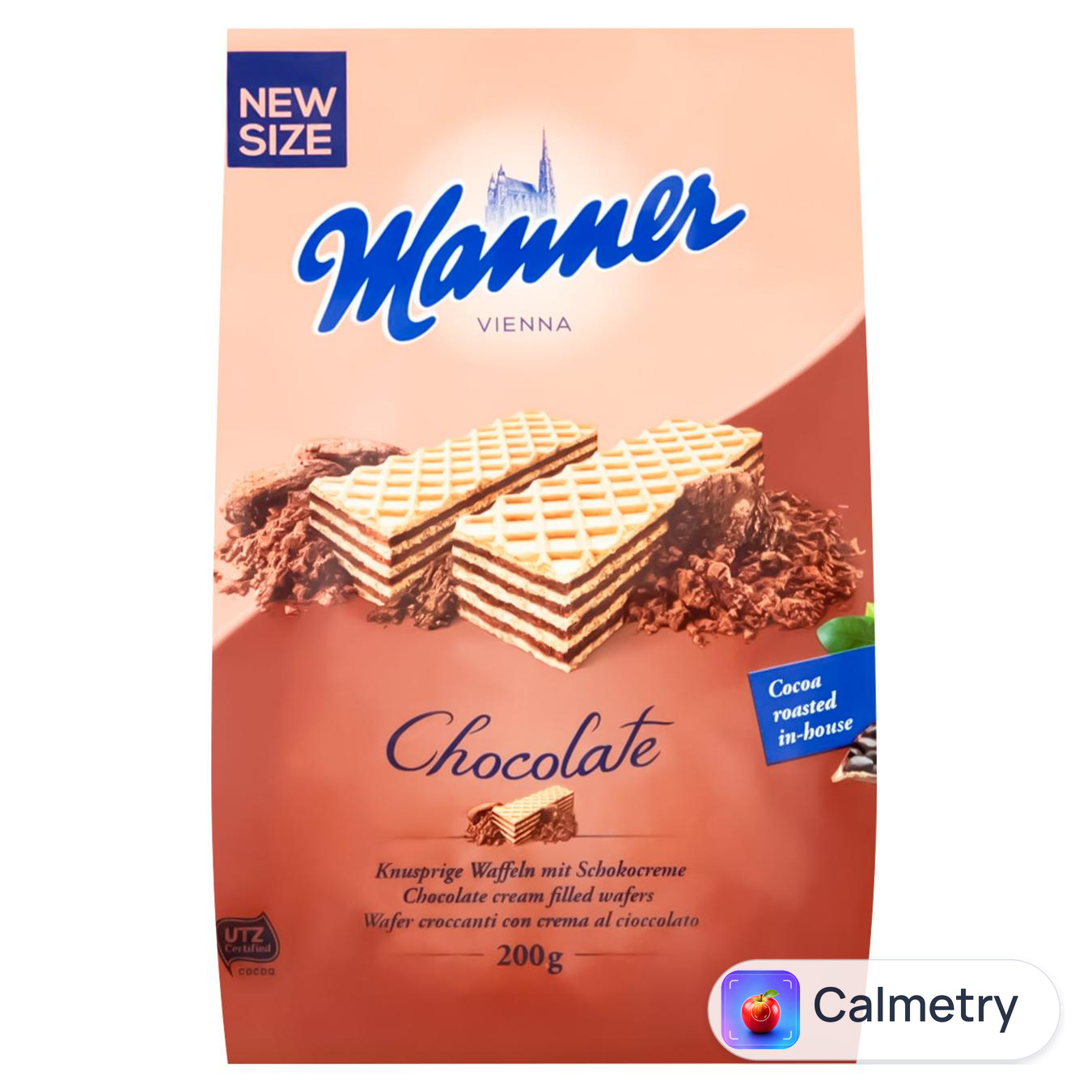 Вафлі Manner Chocolate шоколадний крем 200г