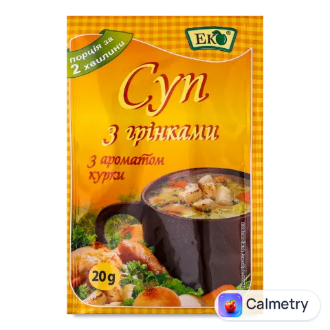 Суп «Эко» «Велика Ложка» з грінками курячий смак