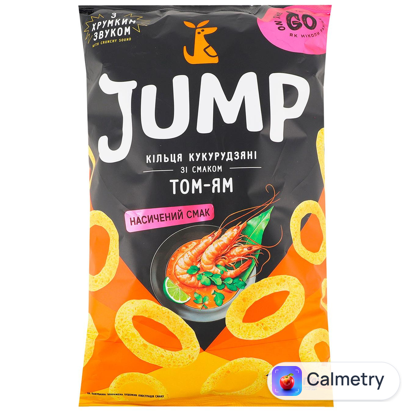 Снек Jump вафлі кукурудзяні зі смаком Том-Ям 100г
