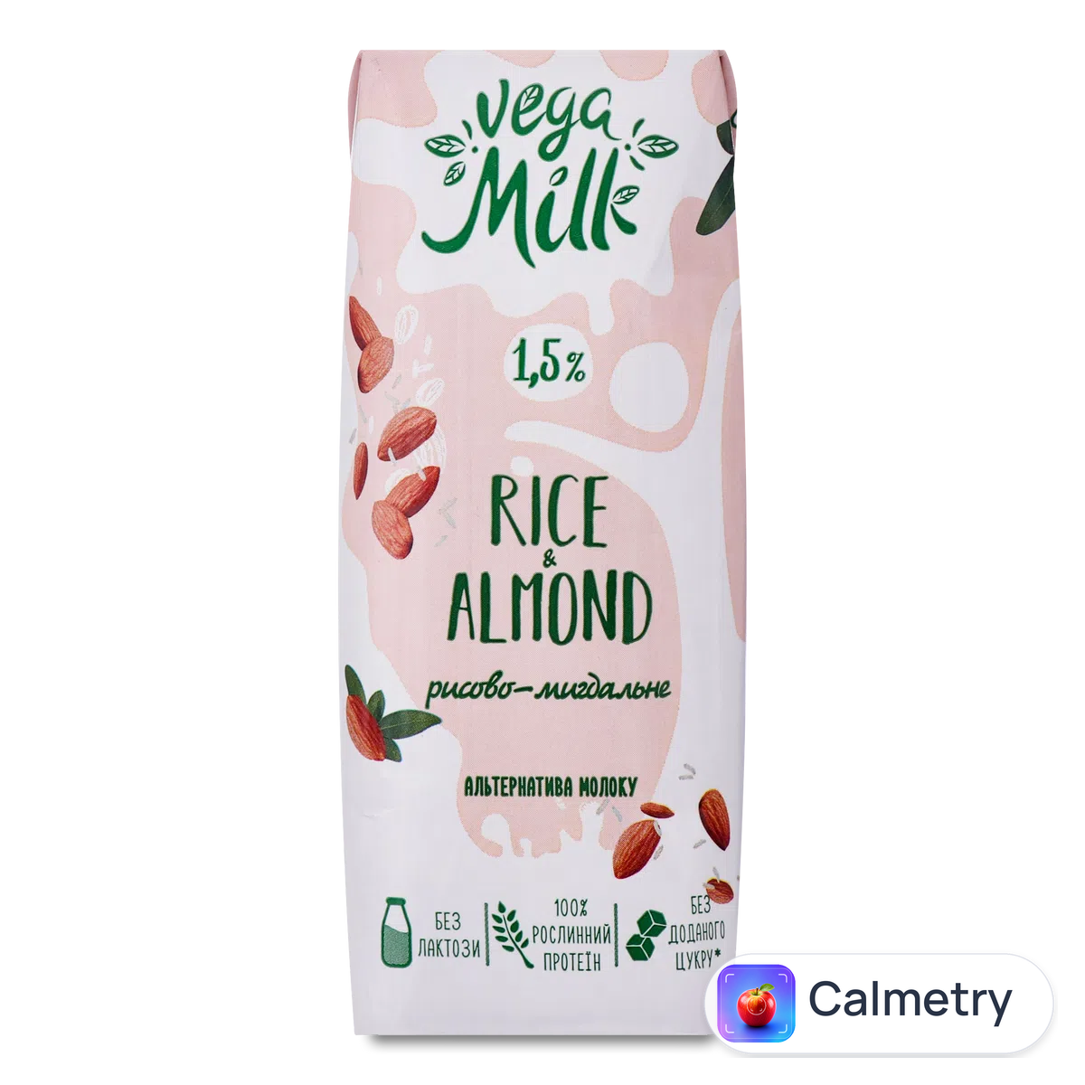 Напій Vega Milk рисово-мигдалевий ультрапастеризований 1,5% 250мл