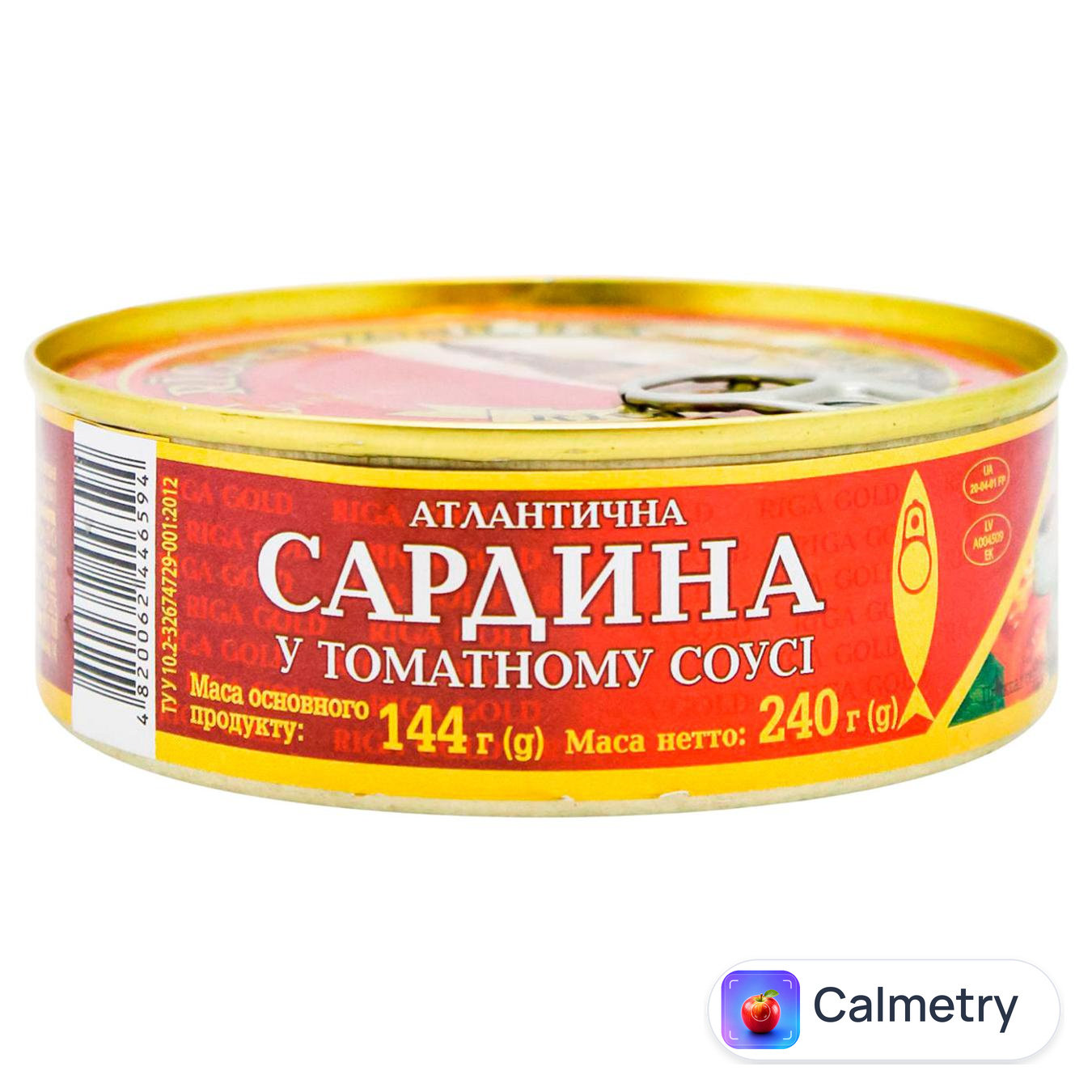 Сардина Рижское золото в томатному соусі 240г