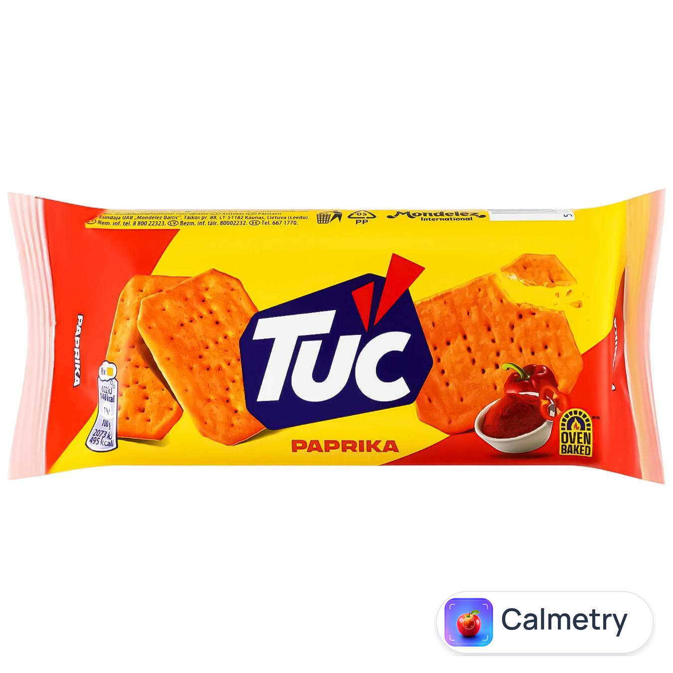 Крекер Tuc солоний зі смаком паприки 100г