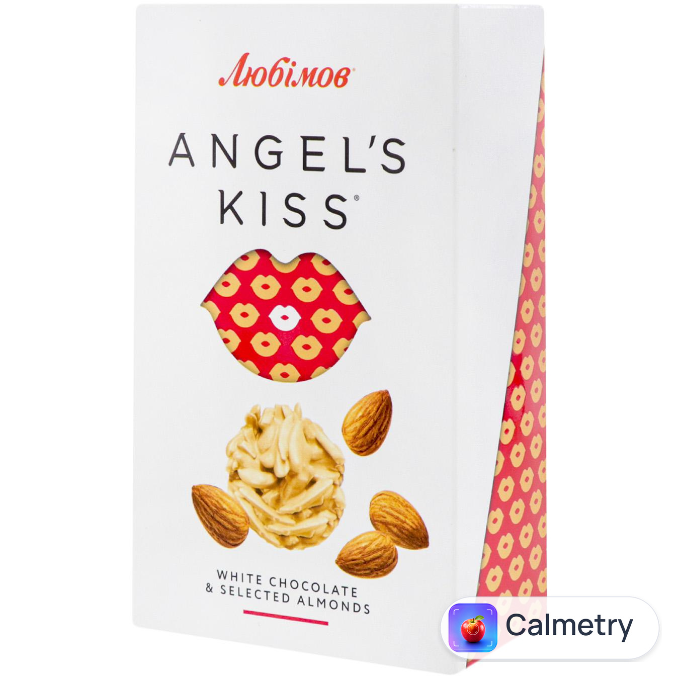 Цукерки Любімов Angel's kiss білий шоколад з мигдалем 100г