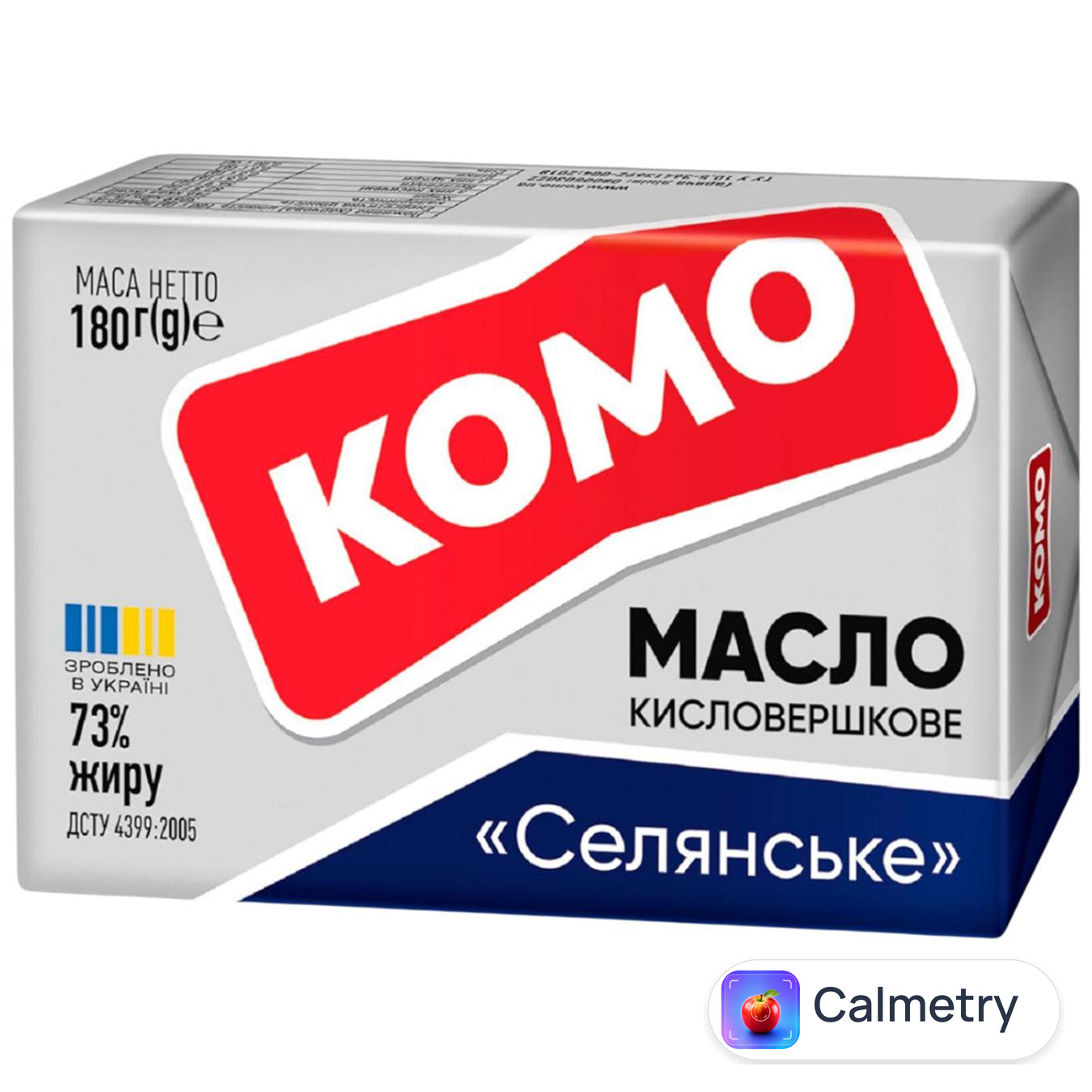 Масло Комо Селянське кисловершкове 73% 180г