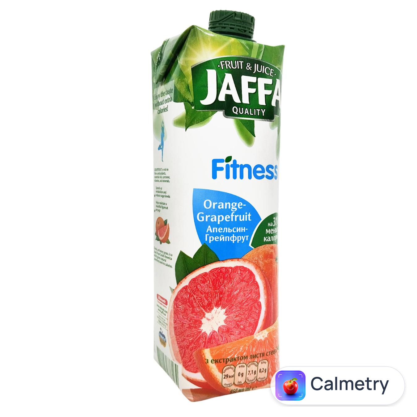 Нектар Jaffa Fitness Апельсиново-грейпфрутовий 0,95л — фото продукту
