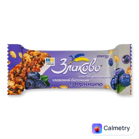 Батончик Злаково злаковий з чорницею