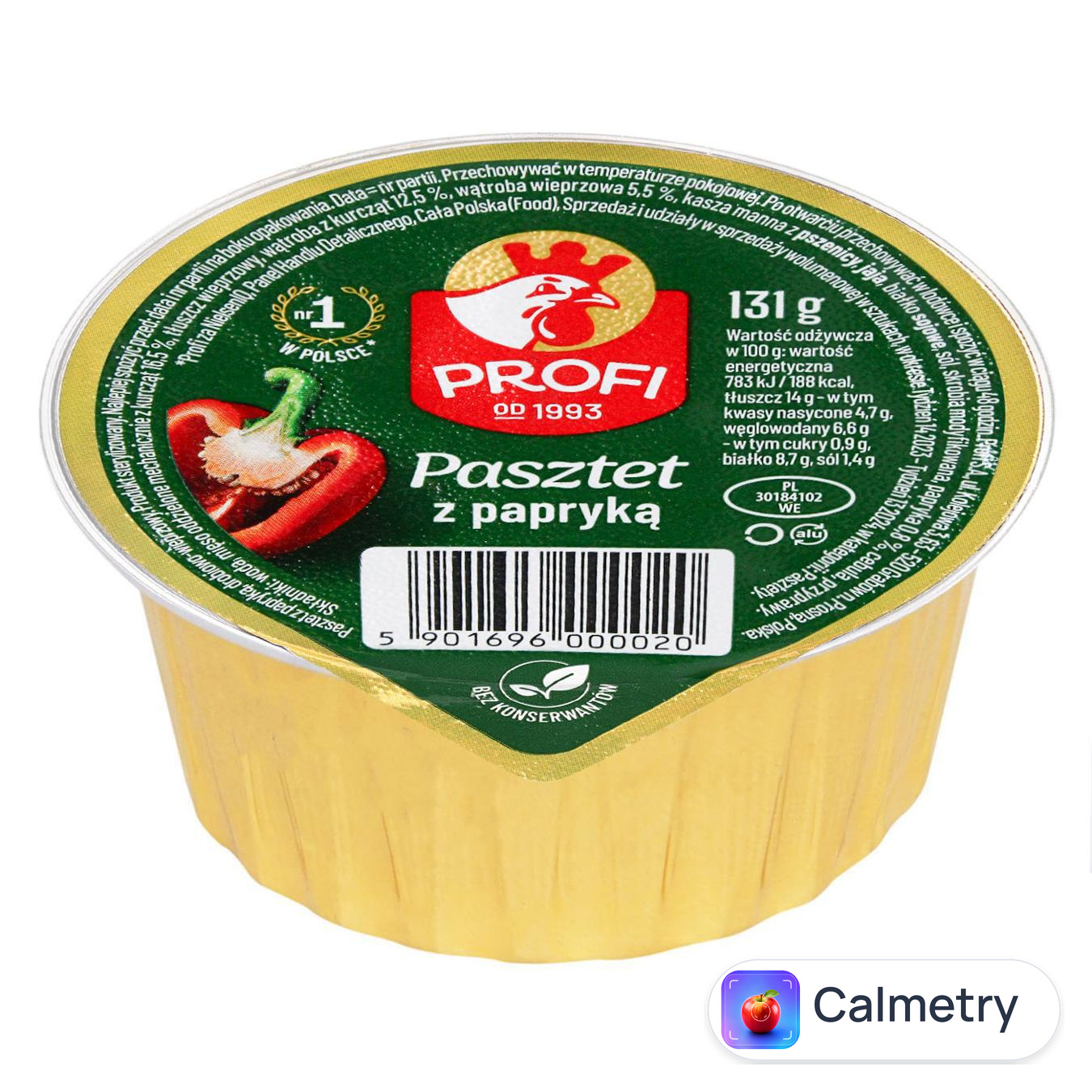 Паштет Profi курячий з паприкою 131г — фото продукту