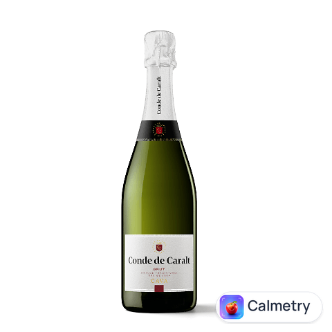 Вино ігристе Conde de Caralt Cava Brut біле, 0,75л