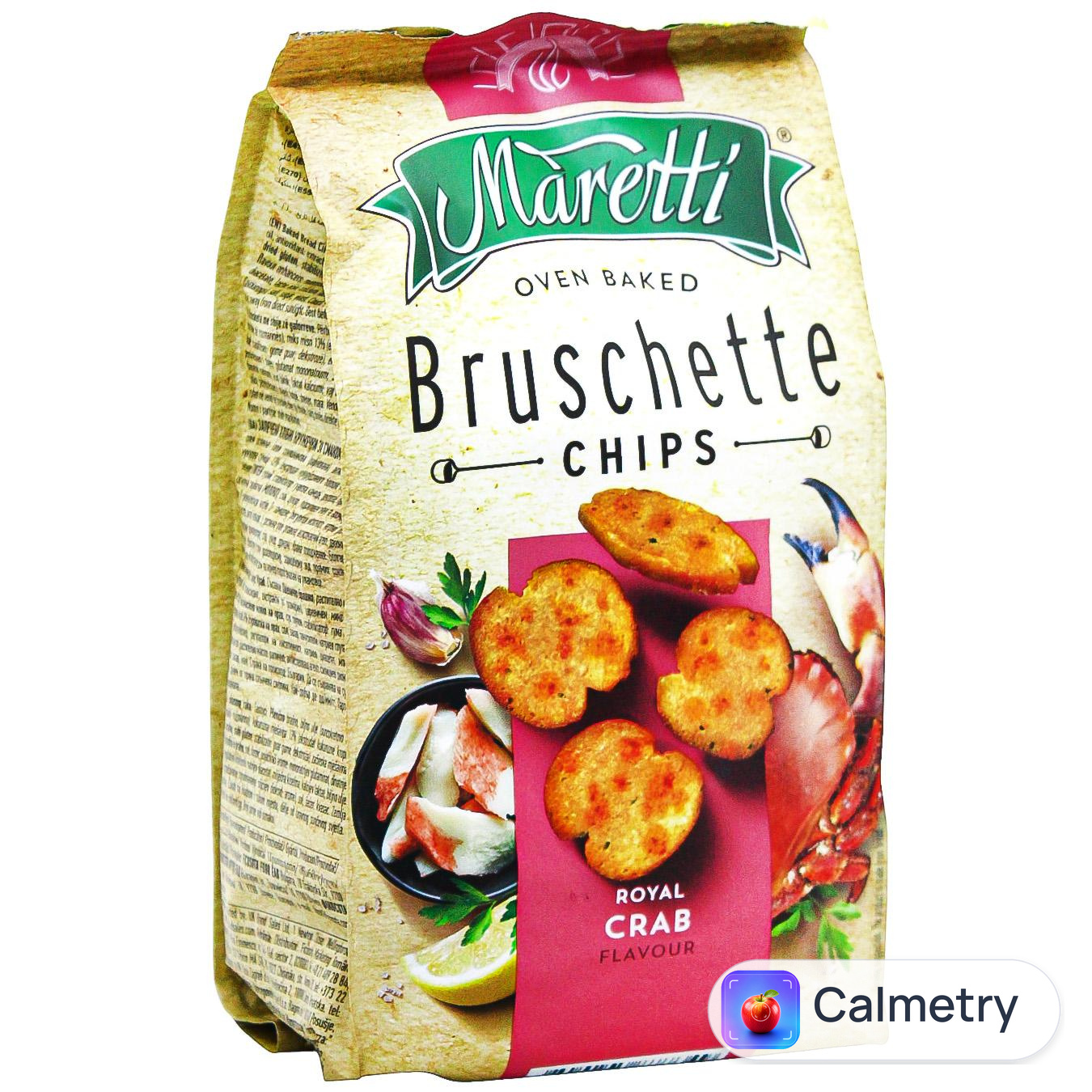 Брускети Maretti запечені зі смаком краба 70г — фото продукту