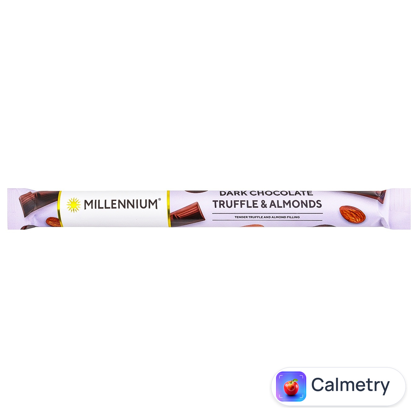 Шоколад чорний Millennium з трюфельною начинкою і мигдалем 38г