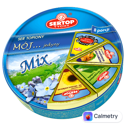 Сир плавлений Sertop Мікс Мій єдиний порційний 40%, 140г