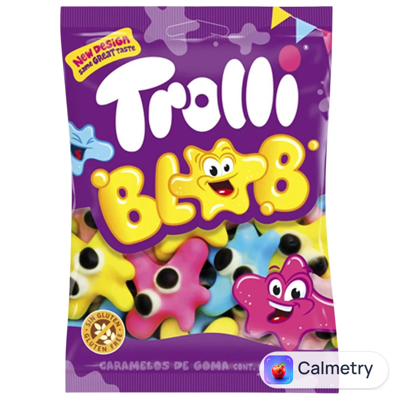 Цукерки Trolli Клякса фруктові жувальні 100г — фото продукту