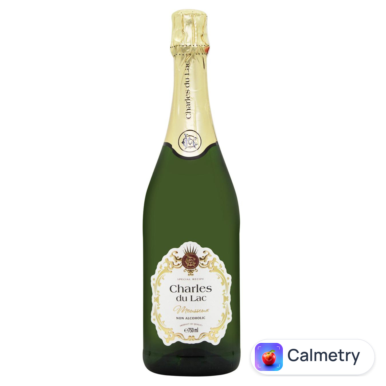 Напій винний ігристий Charles du Lac білий безалкогольний 0,75л — фото продукту