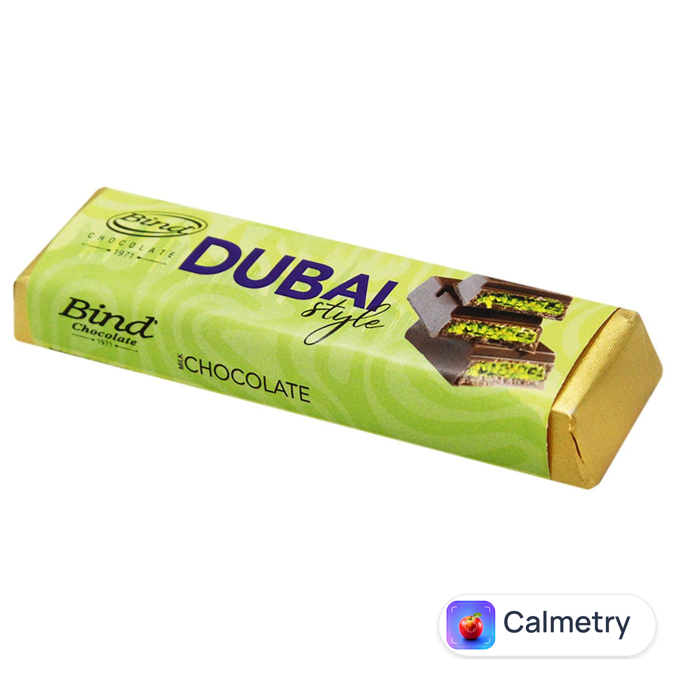 Батончик Bind Chocolate Dubai Style Молочний шоколад з фісташкою та кадаїфом 40г
