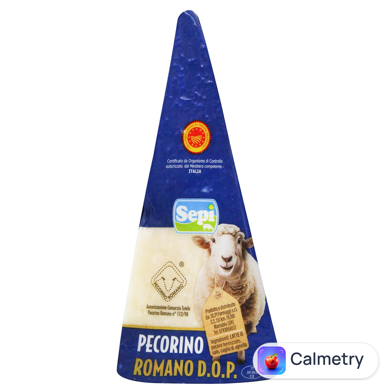 Сир Sepi Pecorino Romano DOP 47% 150г — фото продукту