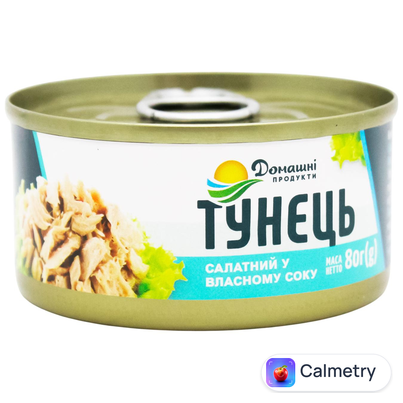 Тунець Домашні Продукти салатний у власному соку 80г — фото продукту