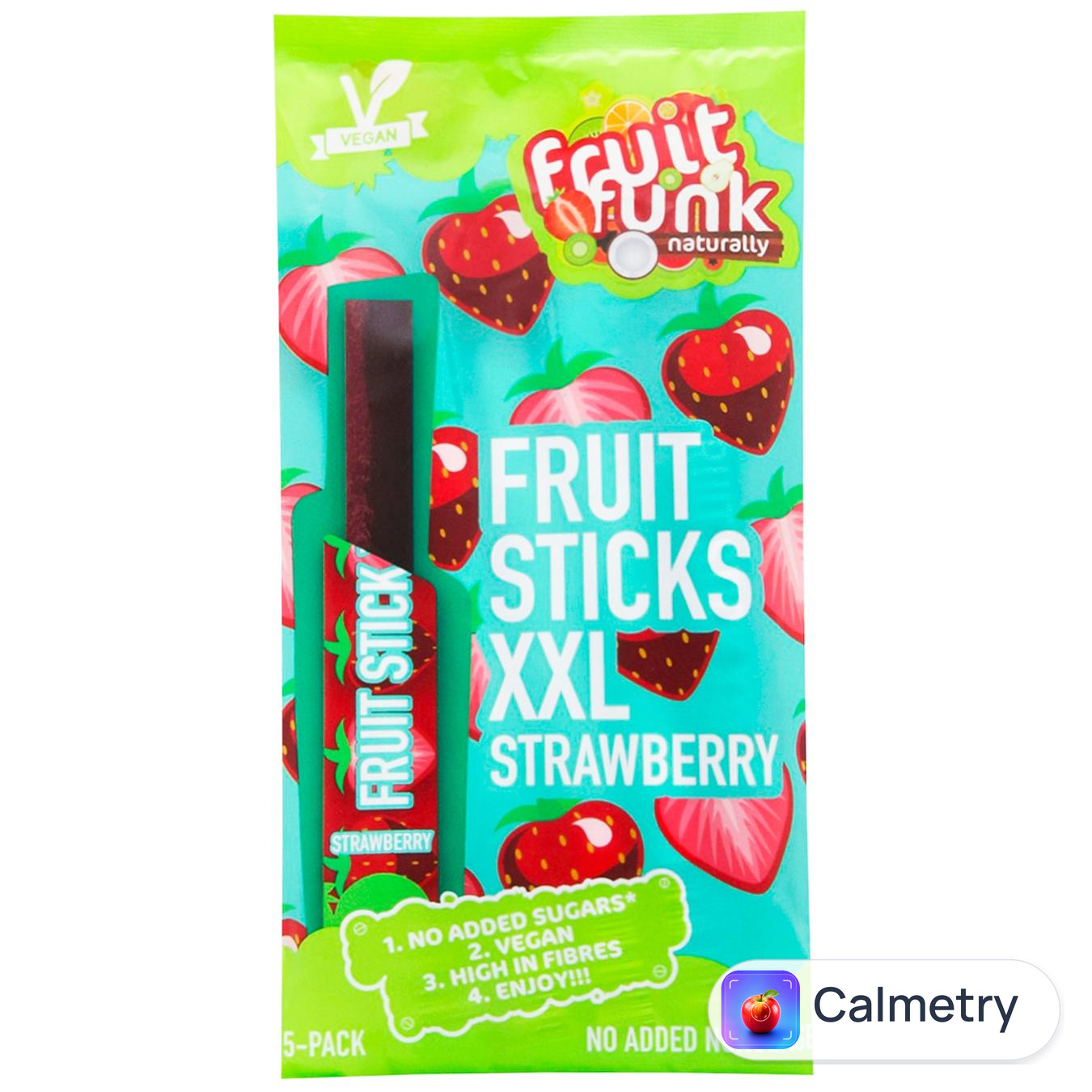 Палички фруктові Fruit Funk з ароматом полуниці 5шт*20г
