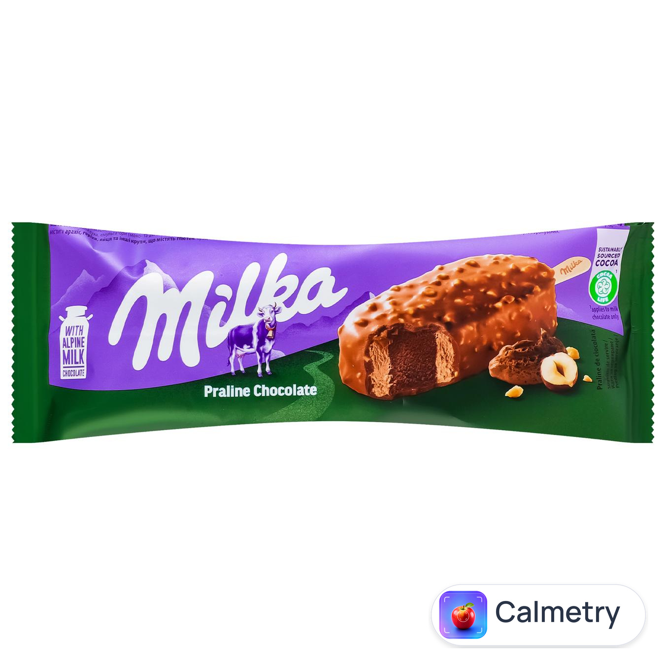 Морозиво Milka Praline Chocolate ескімо 67г — фото продукту