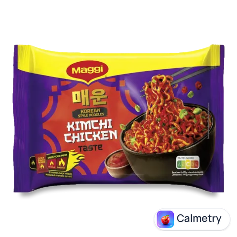 Вермішель Maggi з гострим соусом смак курки та кімчі
