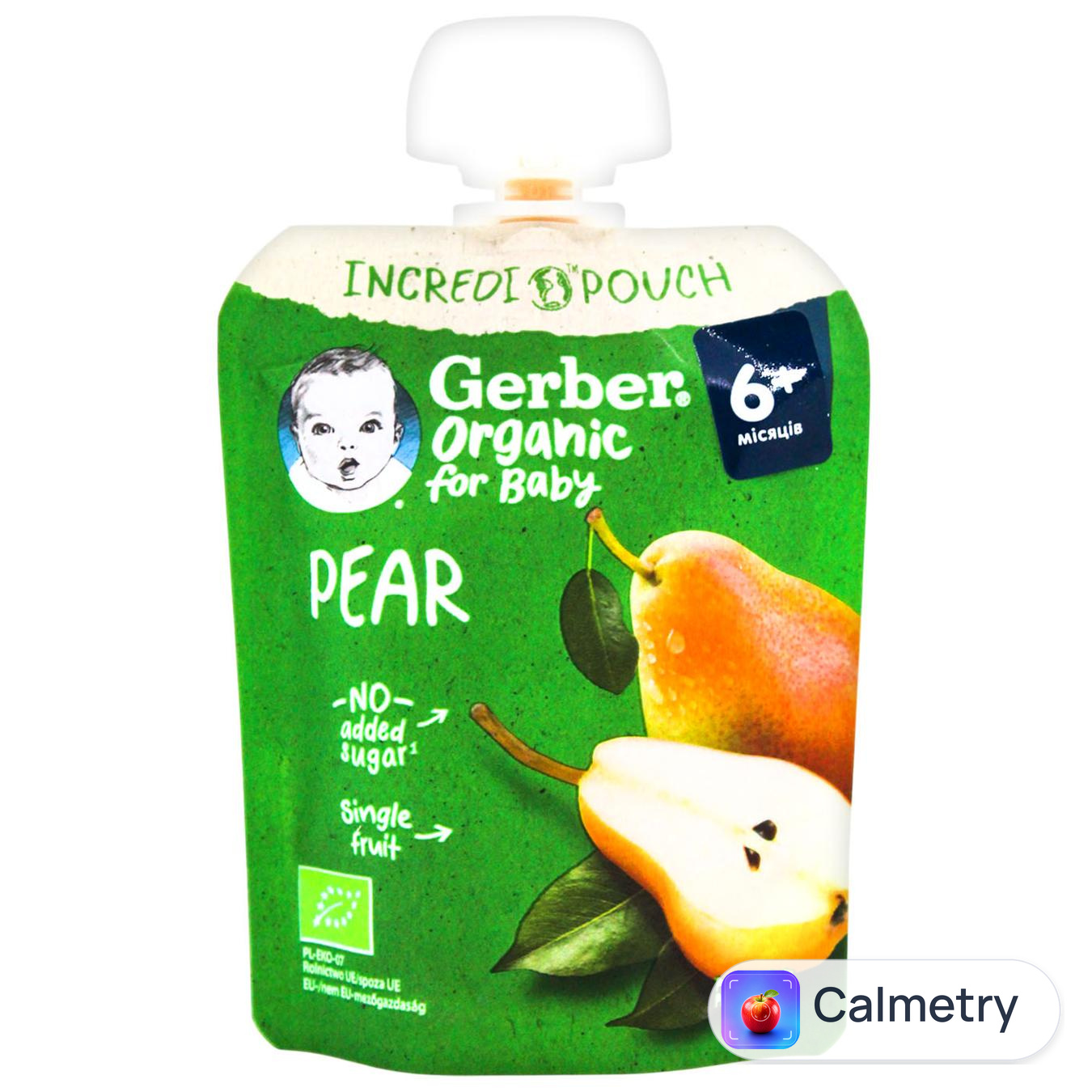 Пюре Gerber Organic Груша 80г — фото продукту