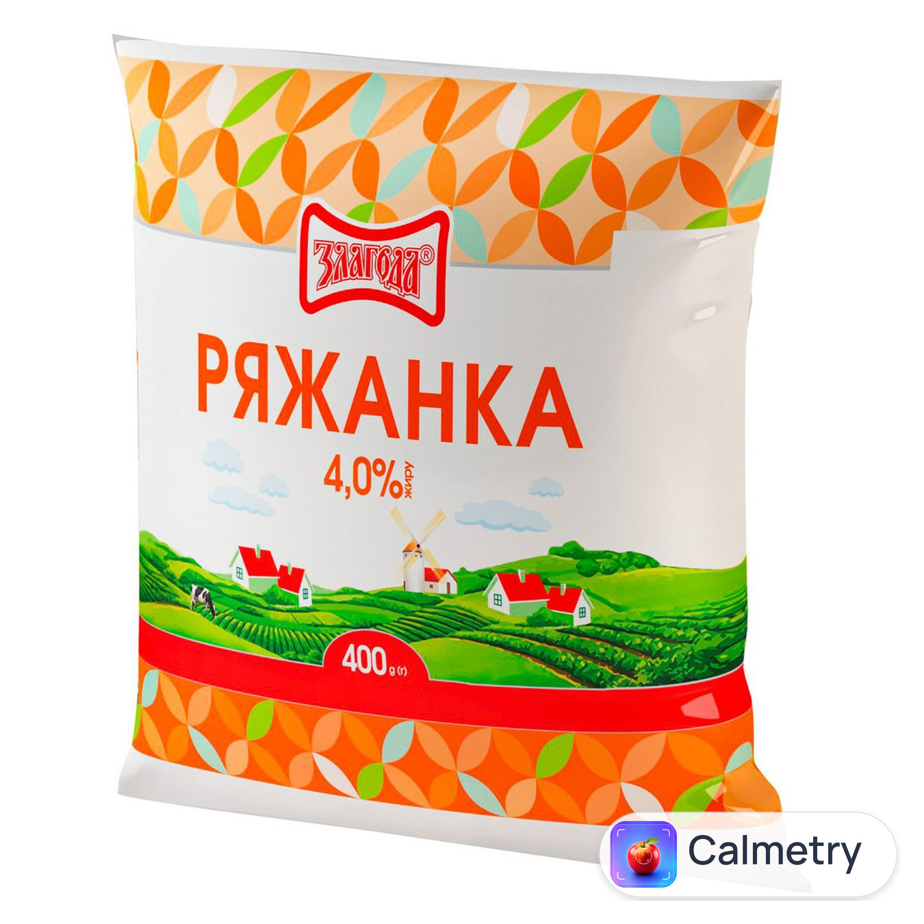 Ряжанка Злагода 4% 400г