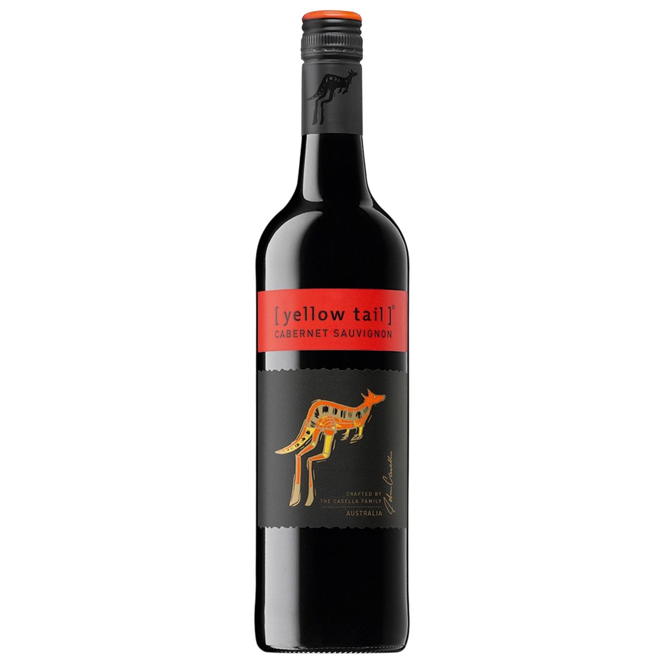 Вино Yellow Tail Cabernet Sauvignon червоне напівсухе 13,5% 0,75л — фото продукту
