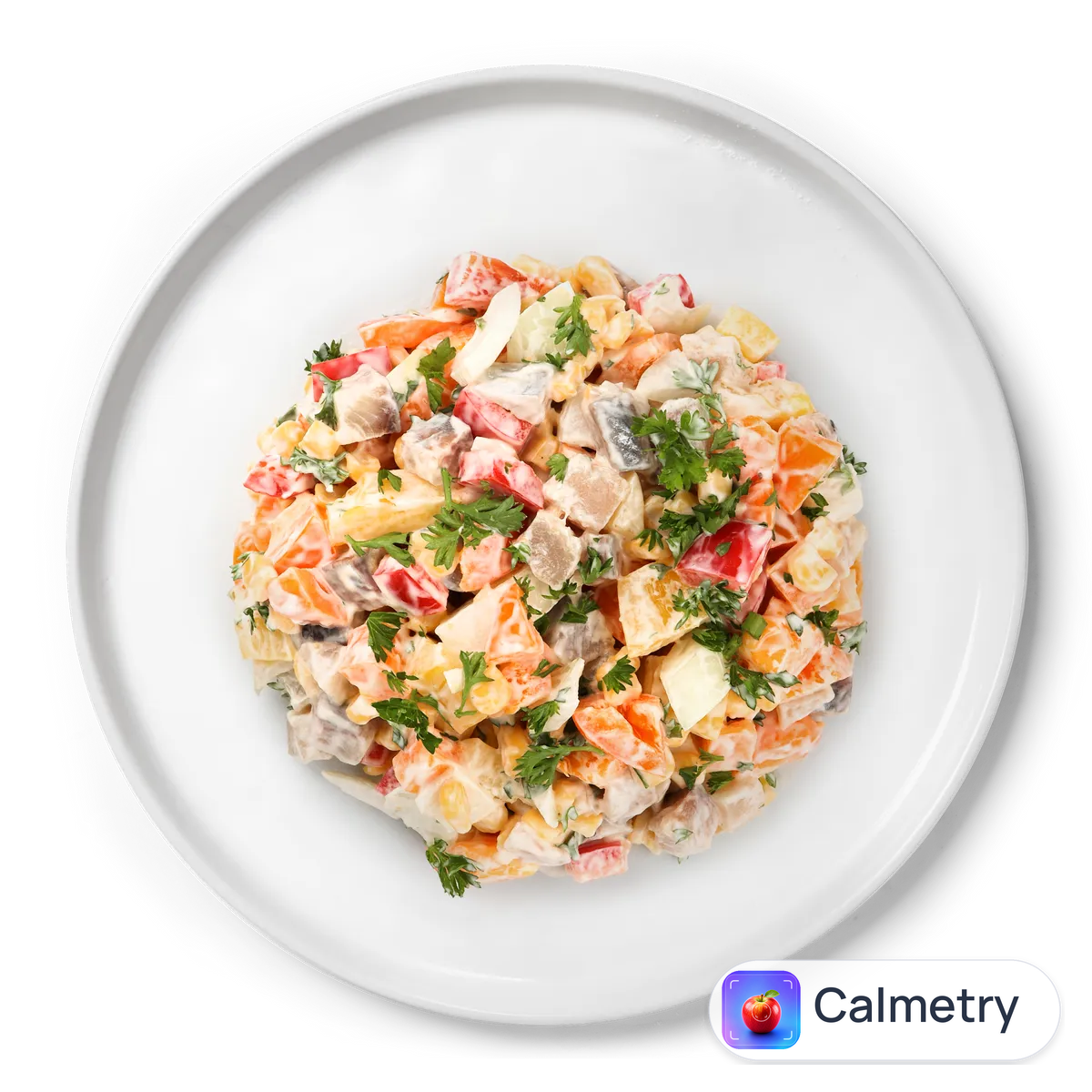 Салат пікантний з оселедцем та кукурудзою
