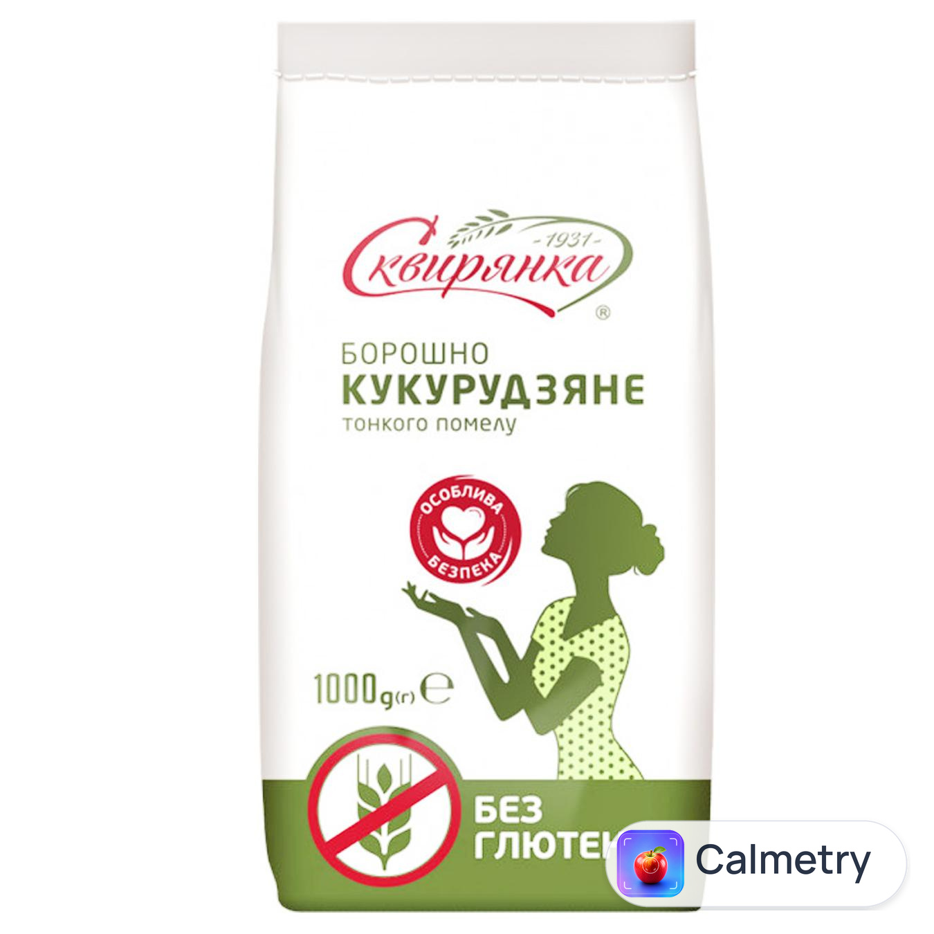 Борошно кукурудзяне Сквирянка тонкого помелу без глютену 1кг