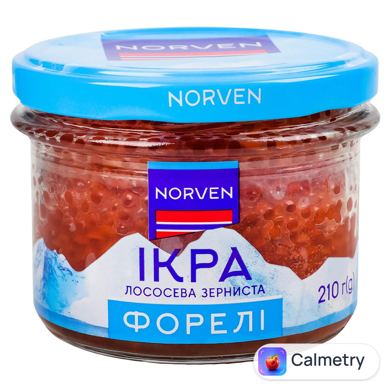 Iкра форелі Norven зерниста 210г — фото продукту