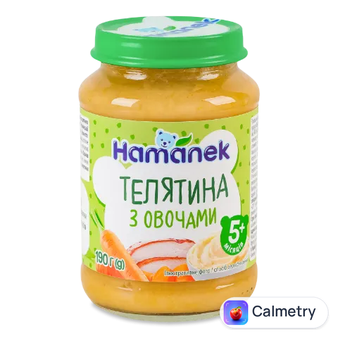Пюре Hamanek телятина з овочами
