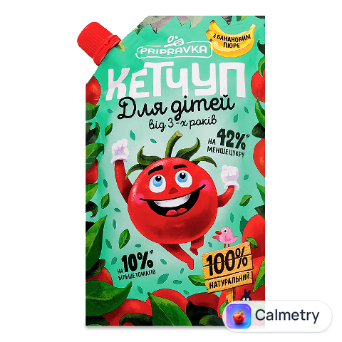 Кетчуп Pripravka для дітей з банановим пюре, 200г
