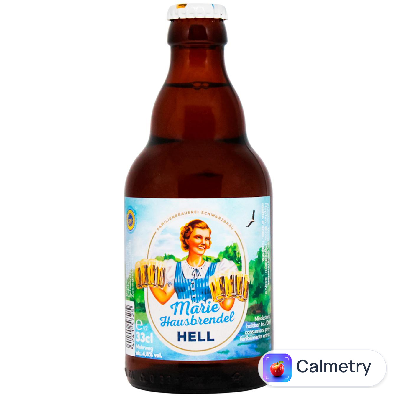 Пиво Schwarzbrau Marie Hausbrendel Hell світле фільтроване 4,8% 0,33л