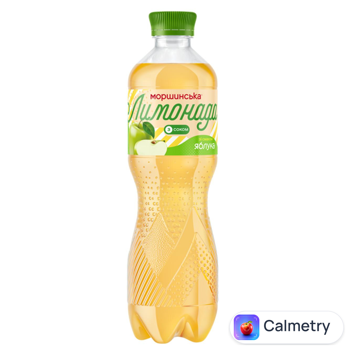Напій газований Моршинська Лимонада яблуко 0,5л — фото продукту