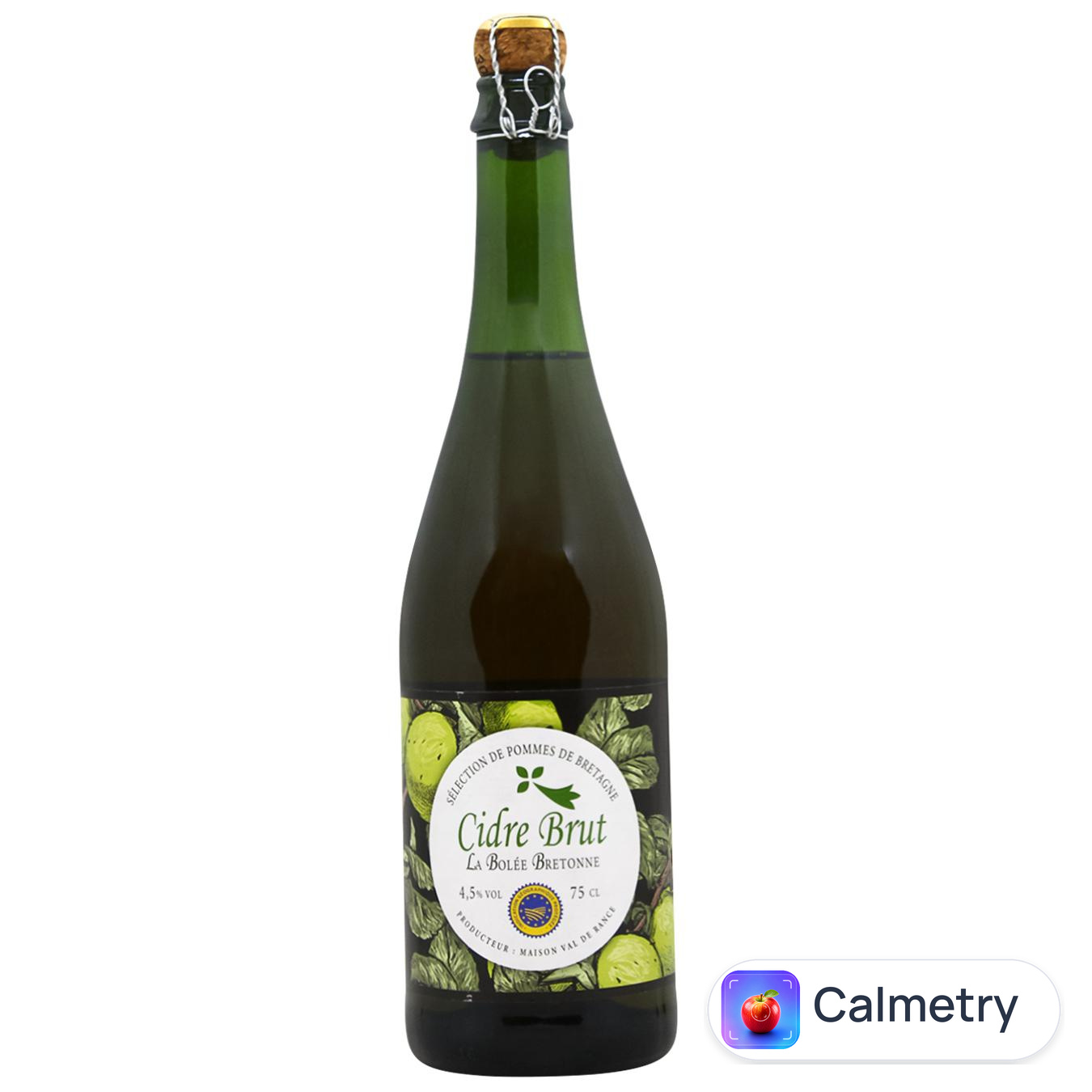 Сидр La Bolee Bretonne білий брют 4,5% 0,75л