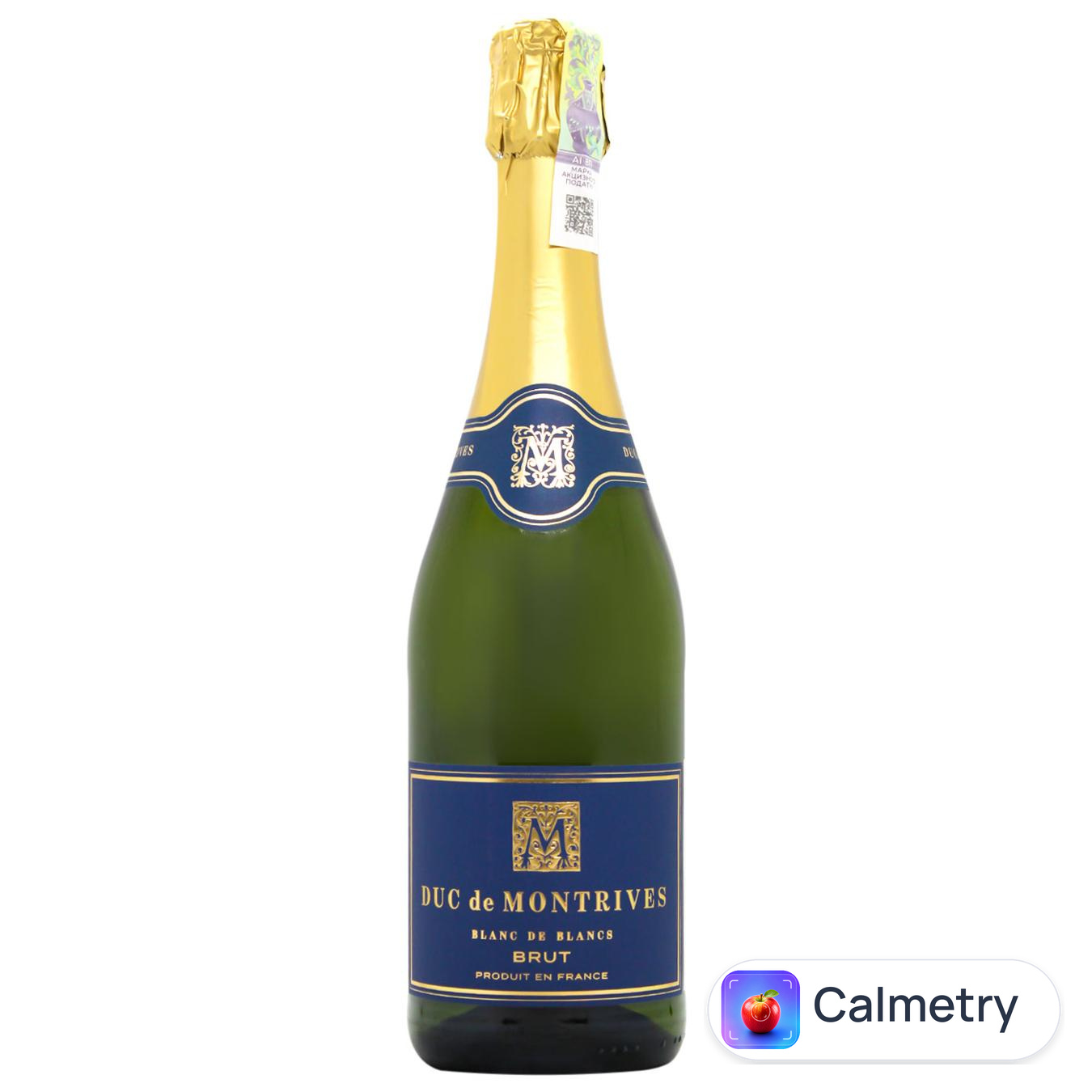 Вино ігристе Duc de Montrives Blanc de Blancs Brut сухе біле 11% 0,7л
