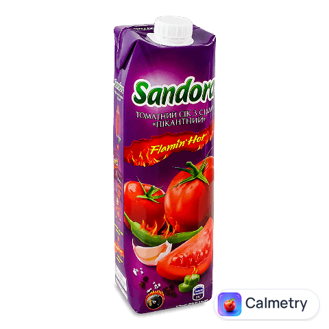 Сік Sandora Flamin Hot Пікантний томатний з сіллю, 0,95л