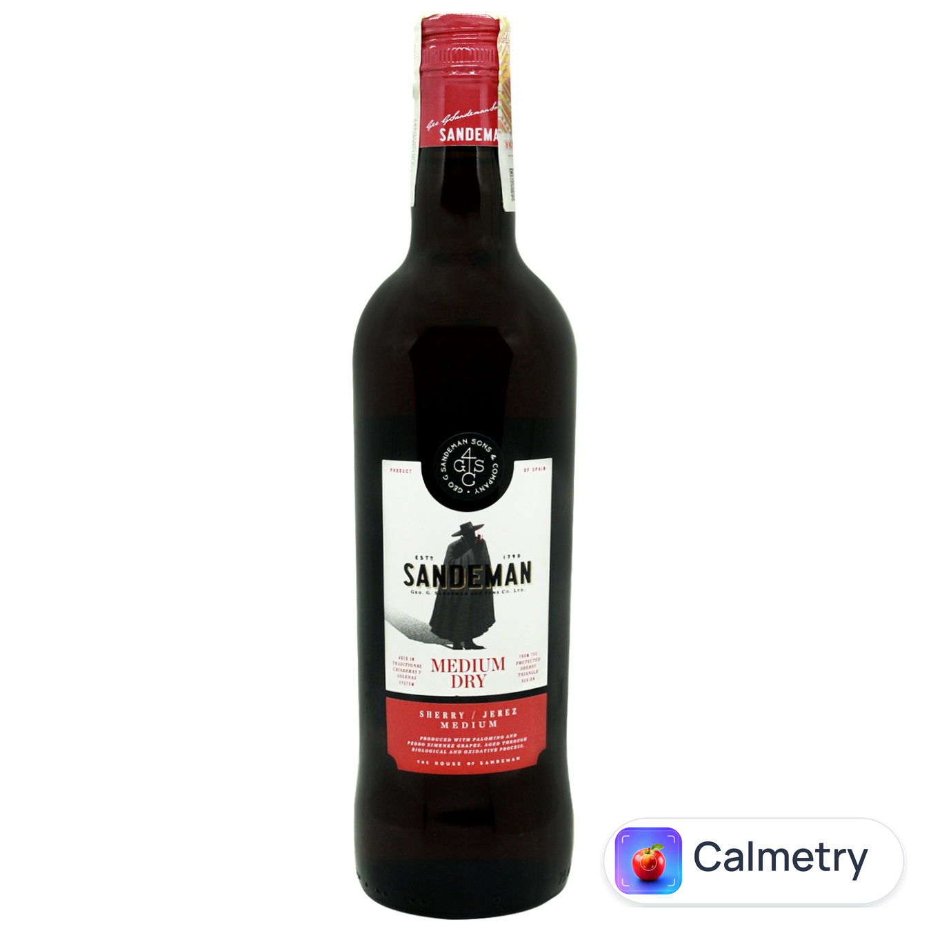 Херес Sandeman білий напівсухий 15% 0,75л