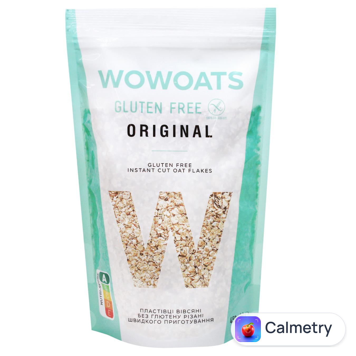 Пластівці вівсяні Добродія Wowoats Original різані без глютену 450г