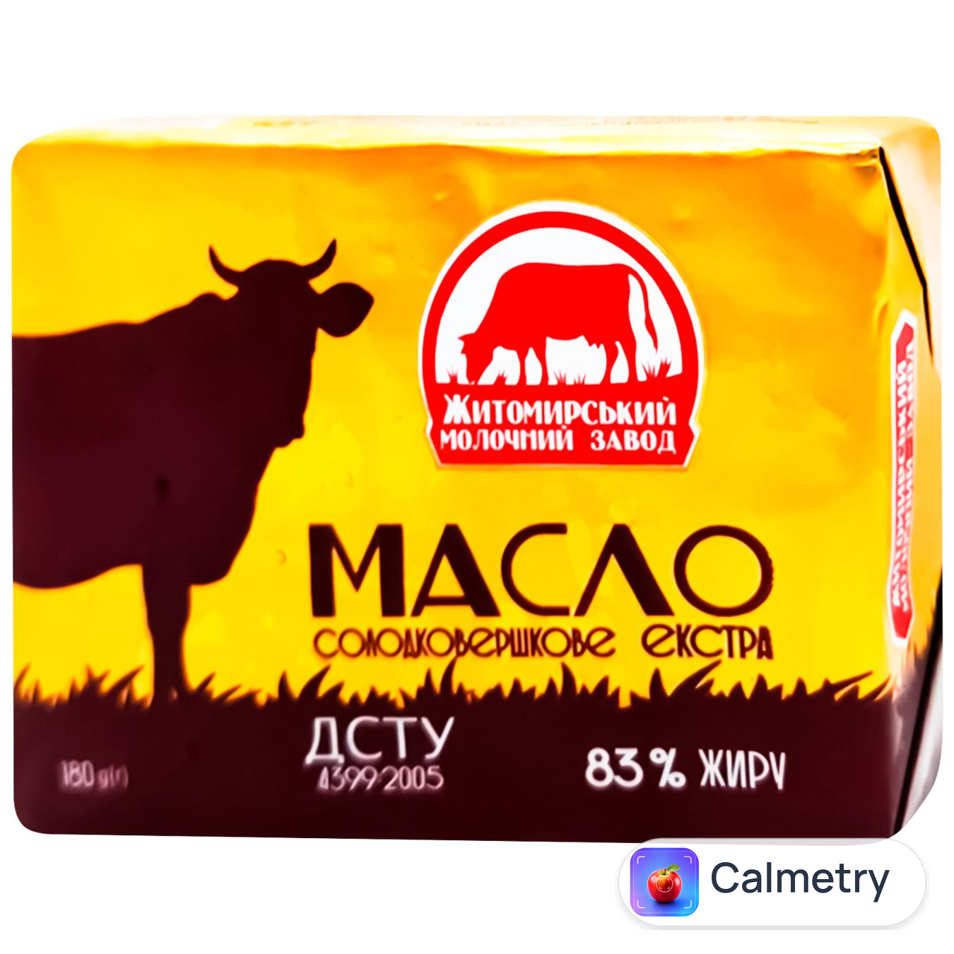 Масло Житомирський Молочний Завод Екстра солодковершкове 83% 180г