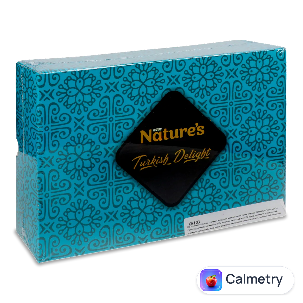 Лукум Nature's з мигдалем, вкритий пелюстками сафлора