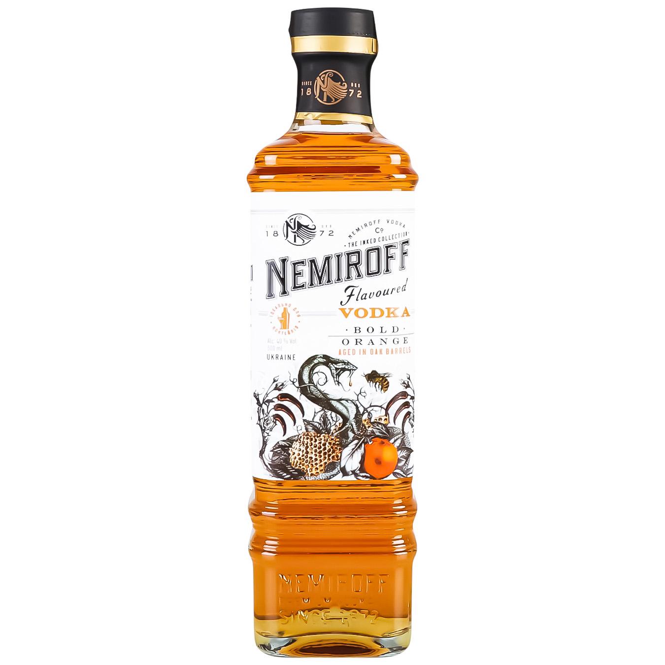 Настоянка Nemiroff Bold Orange De Luxe FV 40% 0,5л — фото продукту