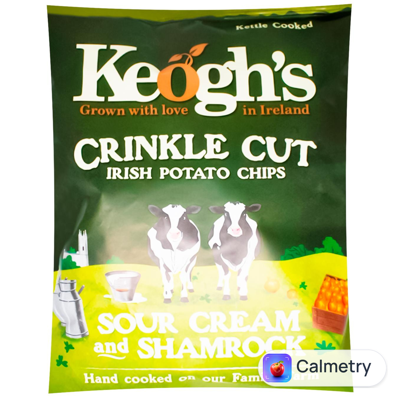 Чипси картопляні Keogh's зі смаком сметани та цибулі 125г