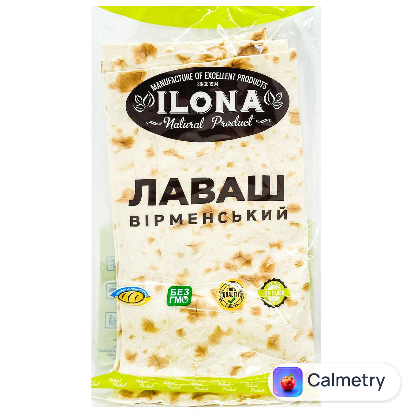 Лаваш Ilona Вірменський тонкий 200г — фото продукту